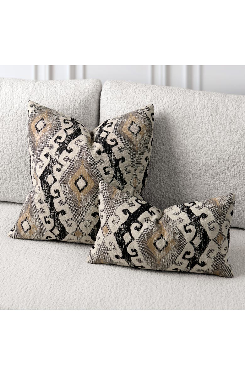 Elaine Smith Evolution Honey Jacquard Indoor & Outdoor Woven Accent Pillow, Alternate, color, Honey