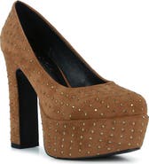 Rag & Co Poppins Rhinestone Platform Pump