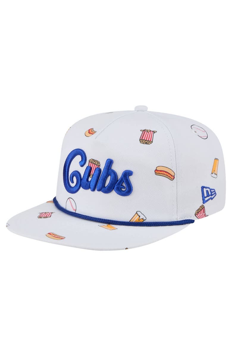 New Era Men's New Era White Chicago Cubs Team Cheer Rope 19TWENTY Adjustable Hat, Main, color, White