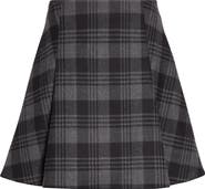 Proenza Schouler Cassia Plaid Virgin Wool A-Line Skirt
