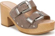 Veronica Beard Halifax-2 Leather Slide Sandal