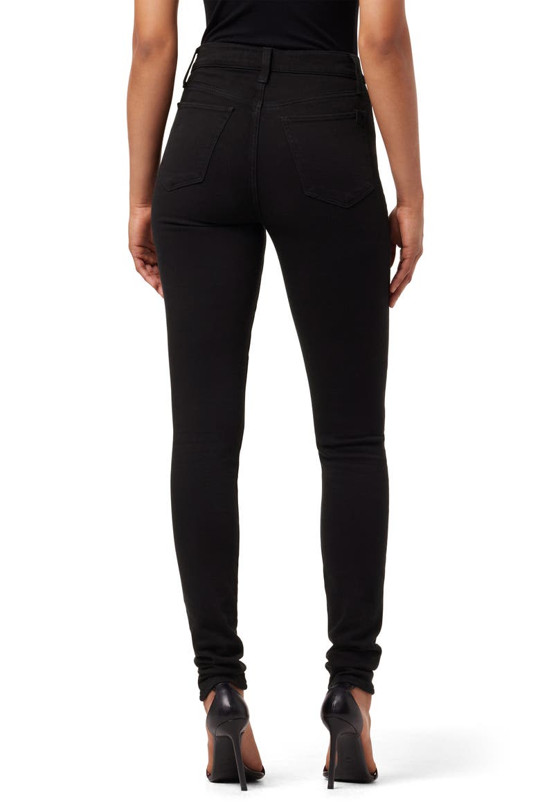 The Twiggy High Waist Skinny Jeans, Alternate, color, BLACK
