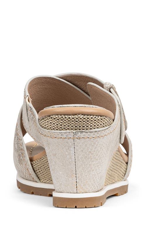 Shop Donald Pliner Irini Platform Wedge Sandal In Light Bronze