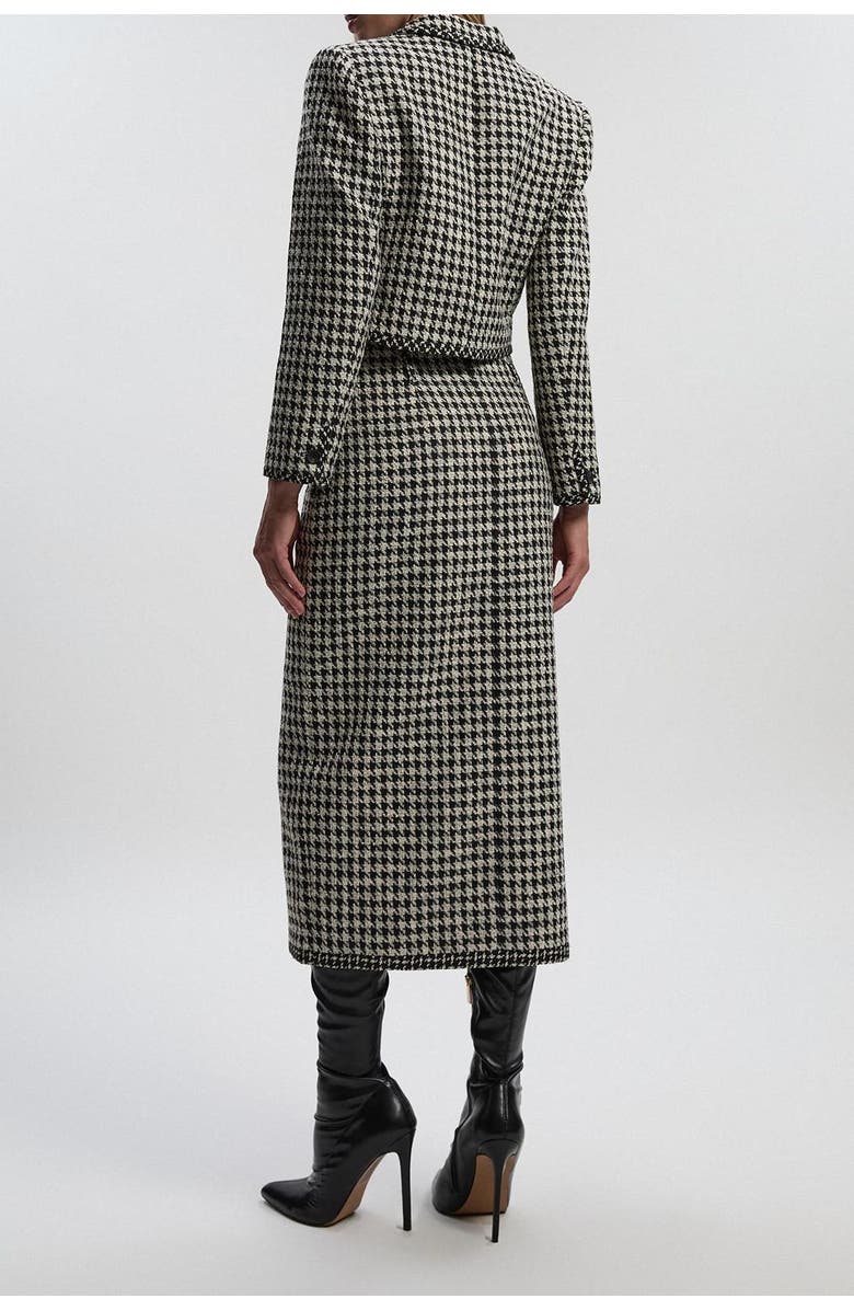 Karen Millen Tweed Belted Pencil Skirt, Alternate, color, Multi