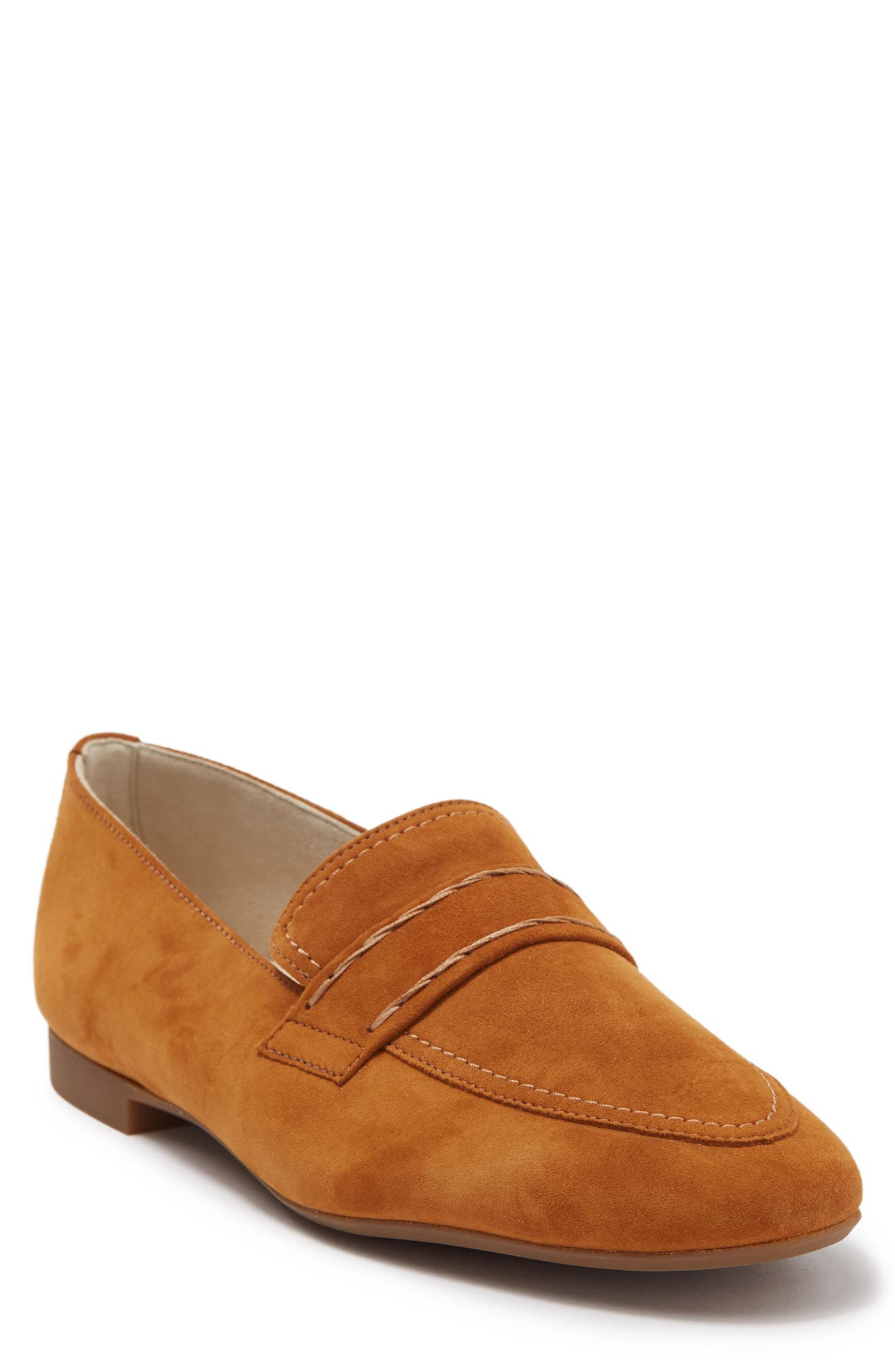Blaine Suede Loafer, Main, color, CARAMEL SUEDE