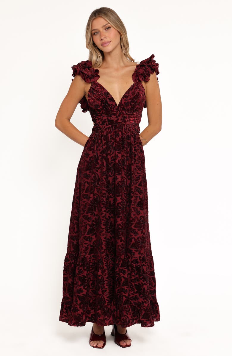 Petal & Pup Harmony Beaded Cutout Maxi Dress, Alternate, color,