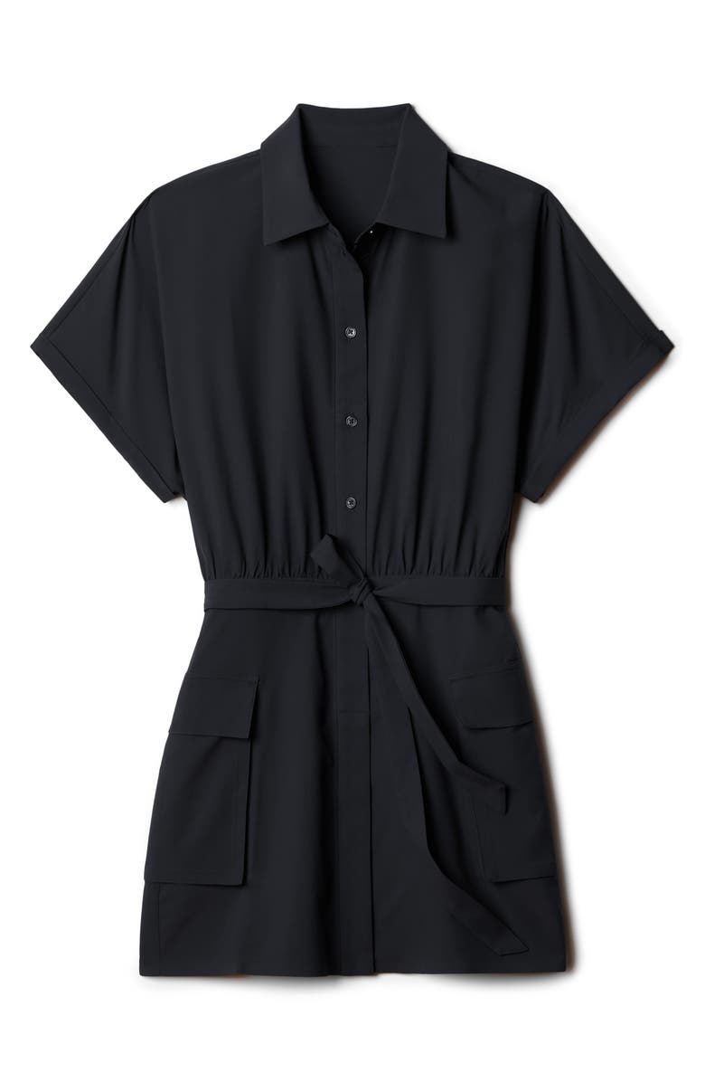 Rhone Mirage Water Repellent Short Sleeve Mini Shirtdress, Alternate, color,
