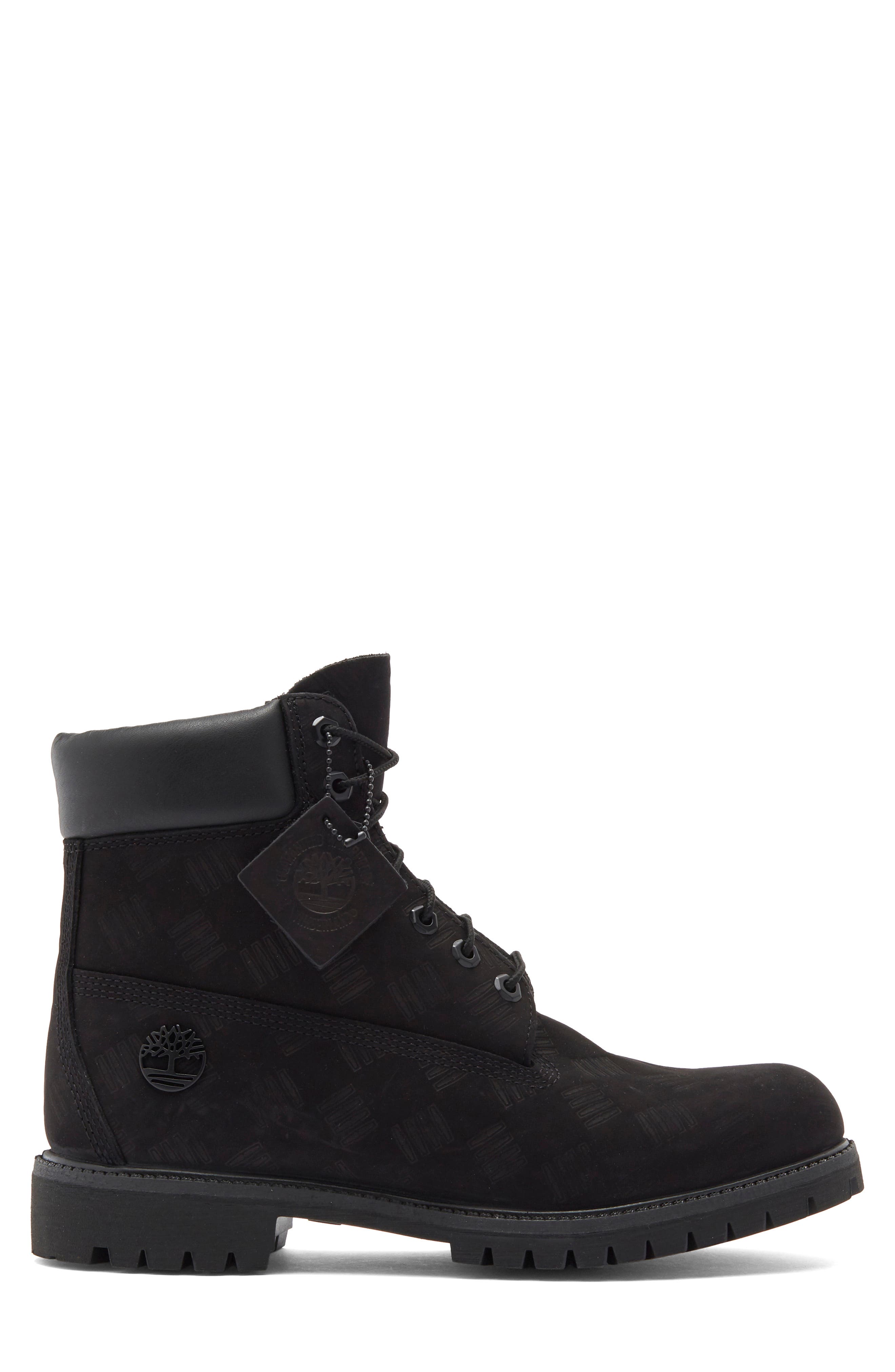 Timberland Premium 6-Inch Waterproof Patent Boot, Alternate, color, Black Nubuck Emboss