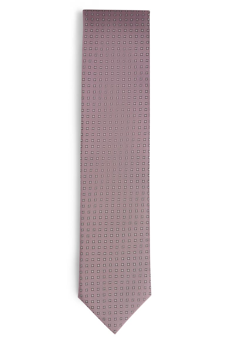 Neat Silk Blend Tie, Alternate, color, LIGHT PINK