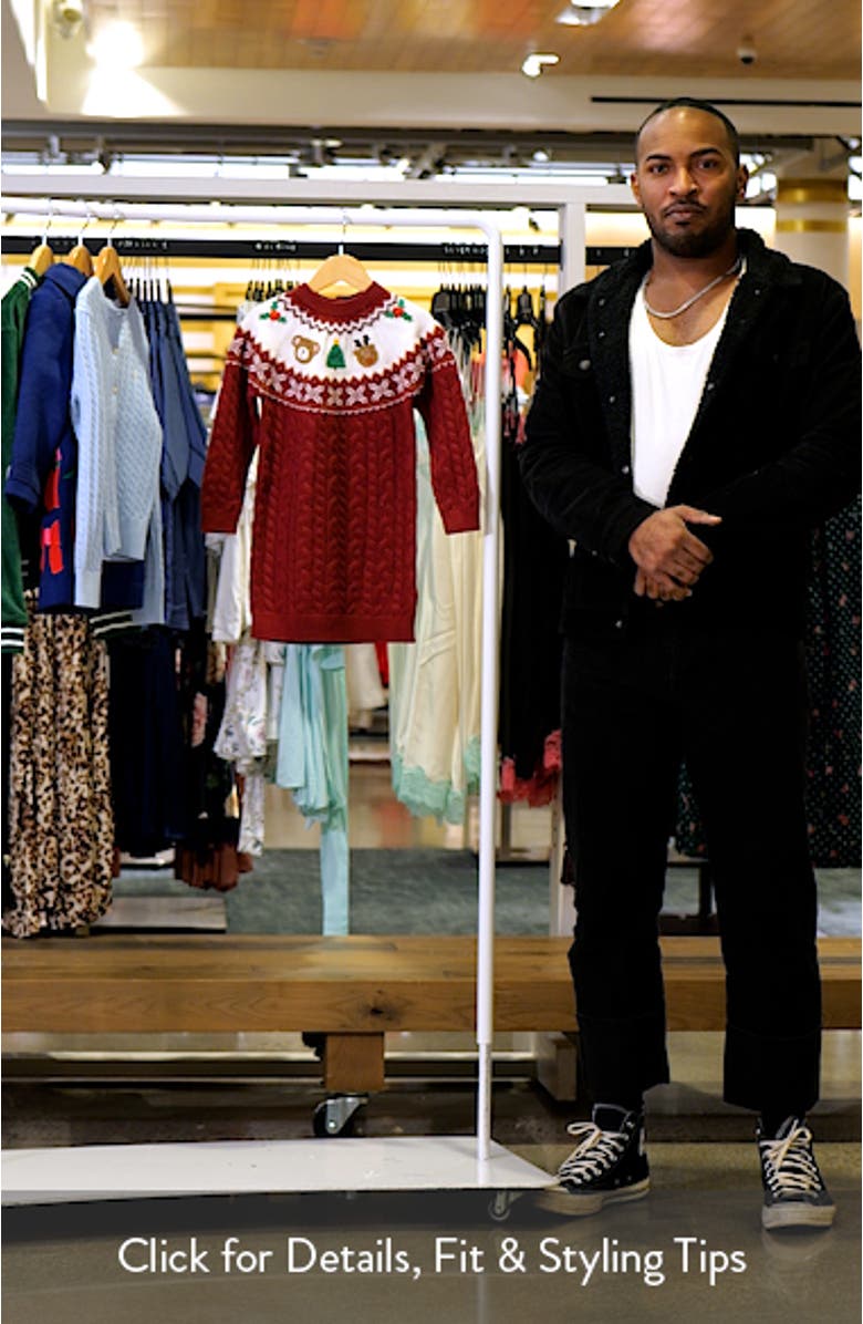 Kids' Fair Isle Sweater Dress, sales video thumbnail