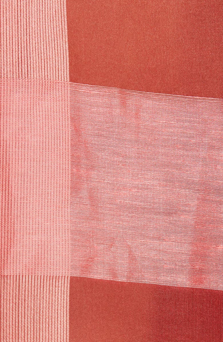 Rebecca Taylor Check Silk & Linen Organza Shirt, Alternate, color, 