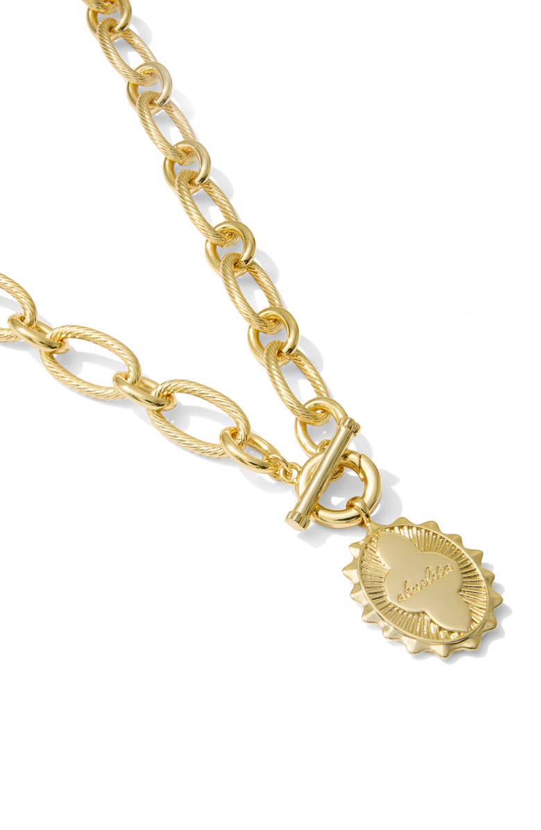 Kendra Scott Abuelita Pendant Necklace, Alternate, color, Gold Metal