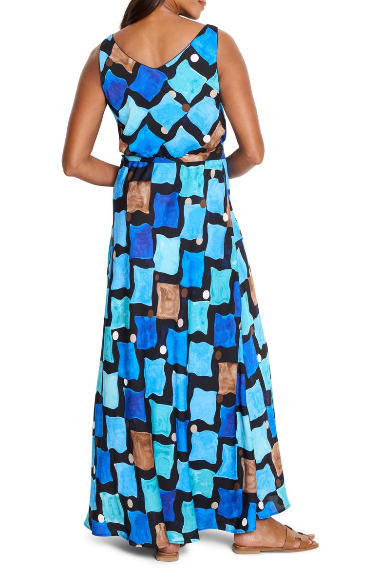 Bianca Sea Glass Sleeveless Maxi Dress, Alternate, color, BLUE MULTI