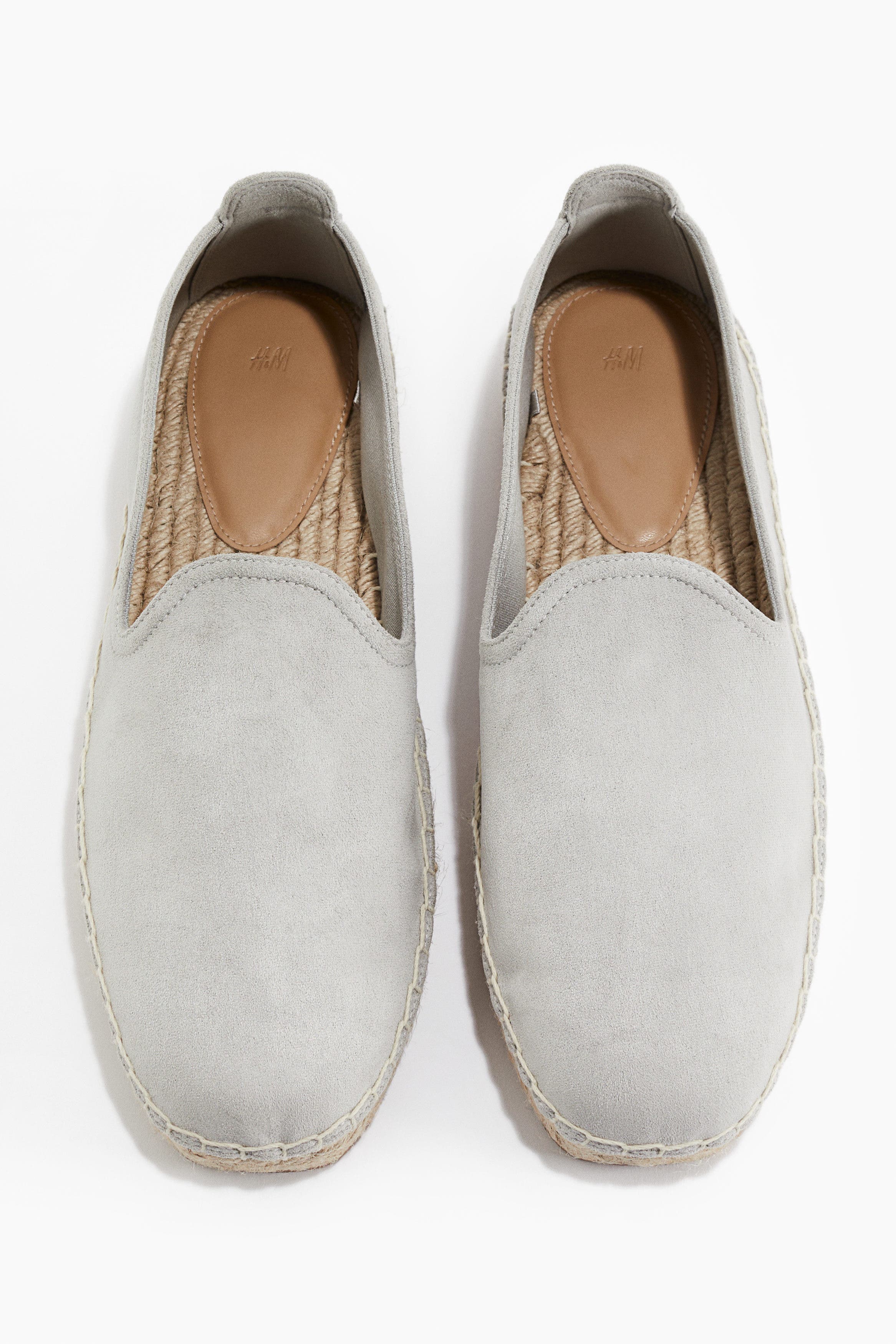 H&M Canvas Espadrilles, Alternate, color, Light Gray