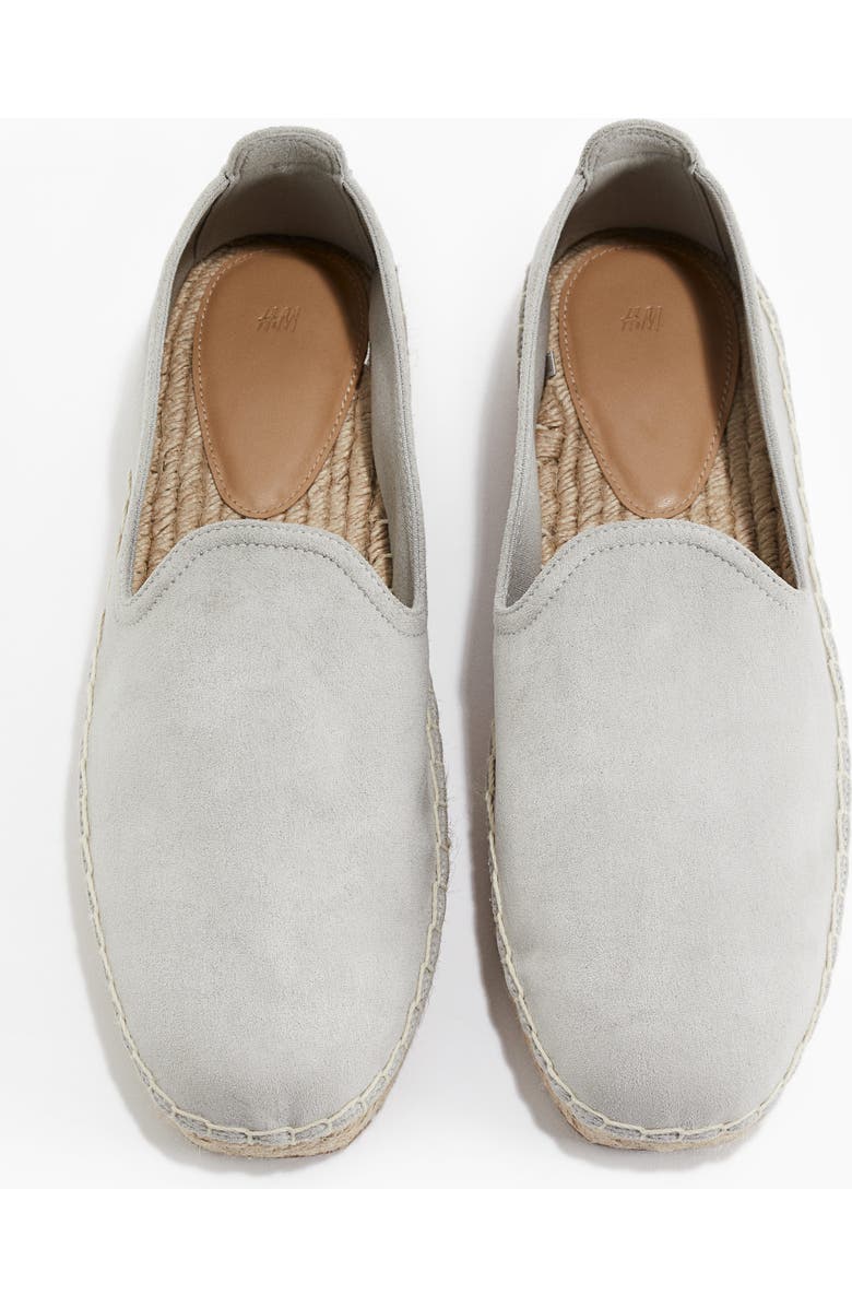 H&M Canvas Espadrilles, Alternate, color, Light Gray
