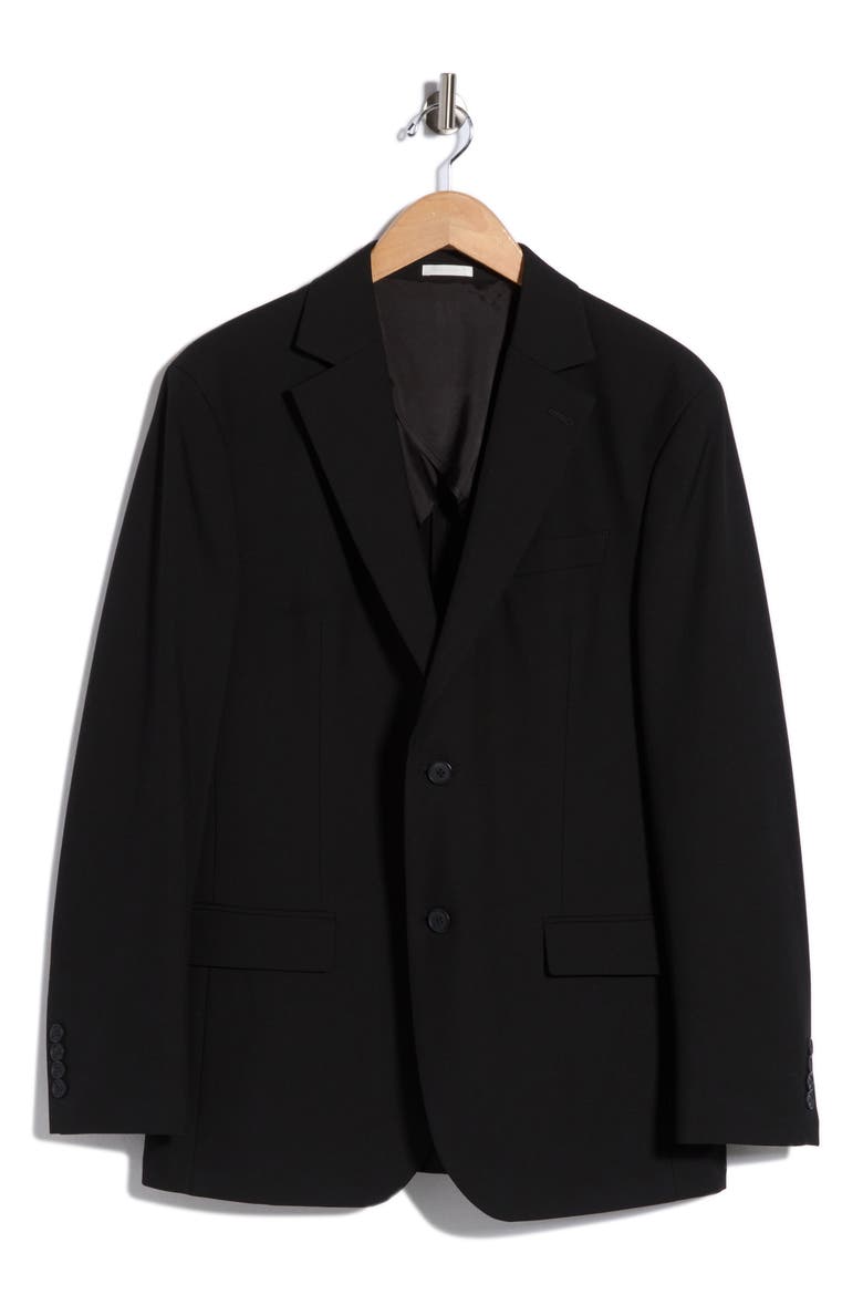 Classic Fit Suit Separate Jacket, Alternate, color, BLACK