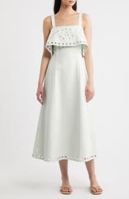 Cleobella Kinsale Embroidered Eyelet Midi Dress