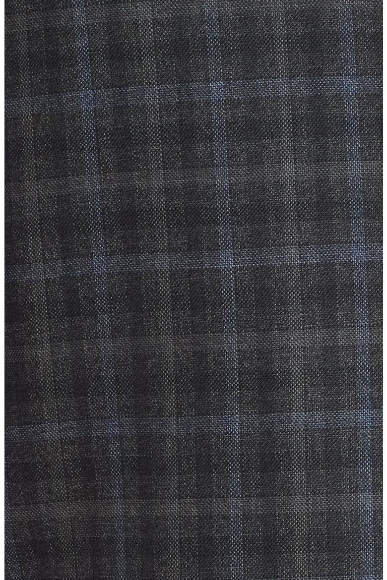 Flynn Classic Fit Charcoal Grey Shadow Check Wool Sport Coat, Alternate, color, CHARCOAL