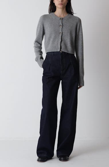 LOULOU DE SAISON Zephir Crop Cashmere Cardigan | Nordstrom