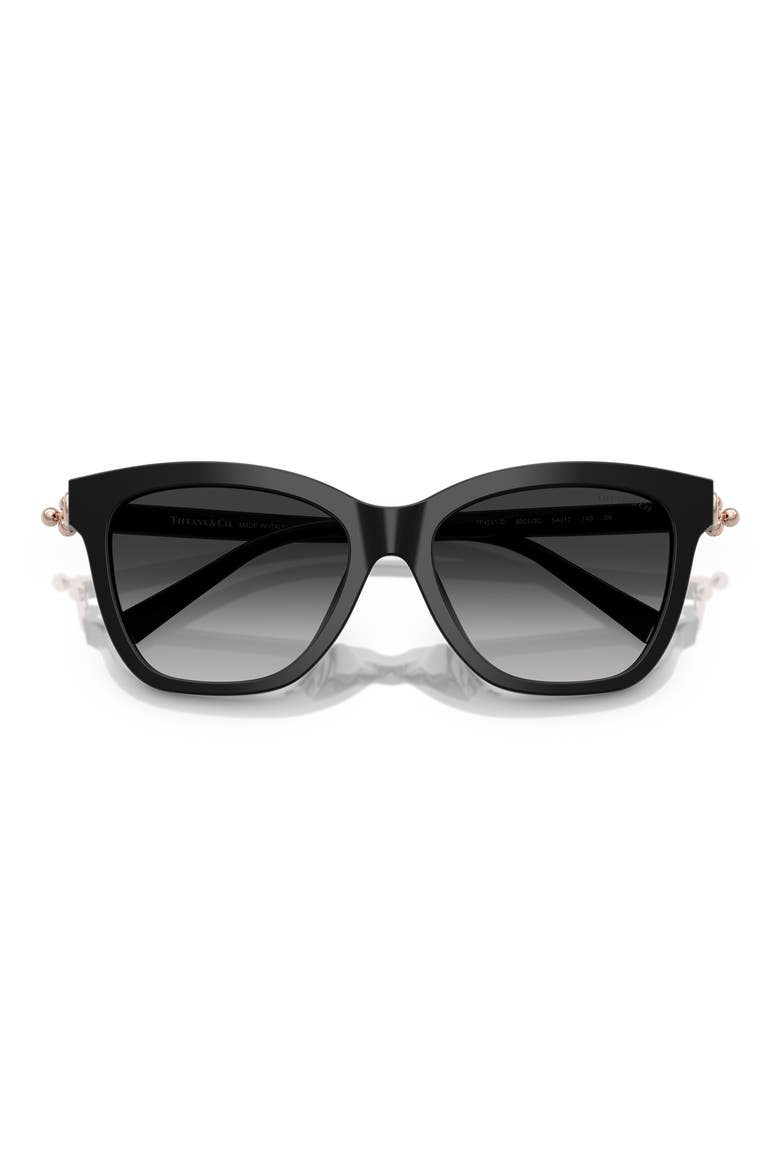 54mm Gradient Square Sunglasses, Alternate, color, BLACK / GREY GRADIENT