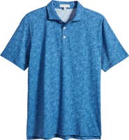 Peter Millar Pilot Mill Palms Print Pima Cotton Polo