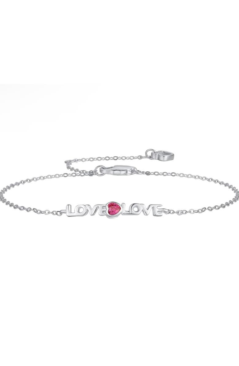 Donatello Gian Heart Love Bracelet, Main, color, Silver