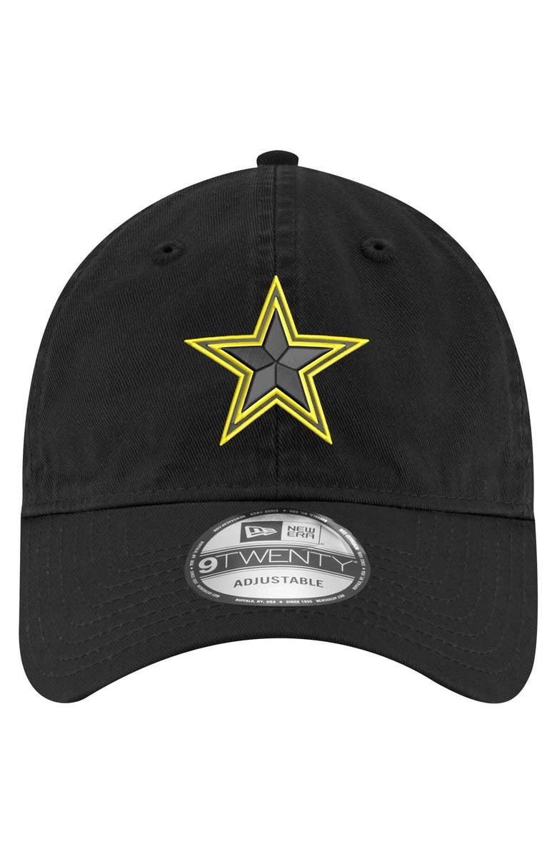 New Era Men's New Era Black Dallas Cowboys Volt 9TWENTY Adjustable Hat, Alternate, color,