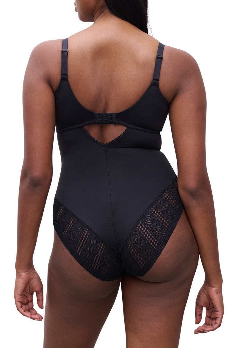 Easy Support Underwire Bodysuit, Alternate, color, BLACK