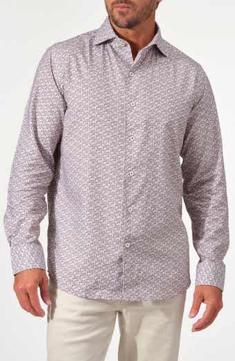 STUDIO GARNET LOS ANGELES Mosaic Cotton Button-Up Shirt