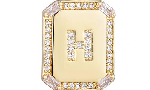 Adornia Initial Tag Pendant Necklace