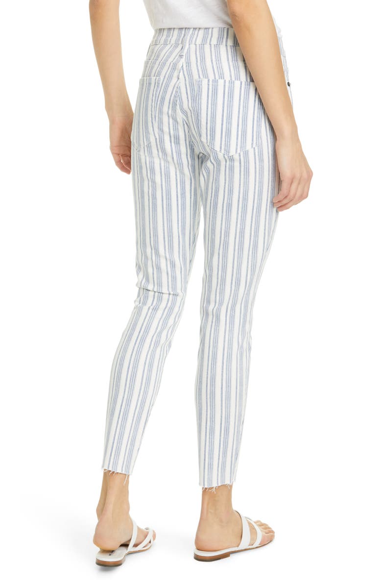 FRAME Le Skinny de Jeanne Surfer Stripe Ankle Skinny Jeans, Alternate, color,