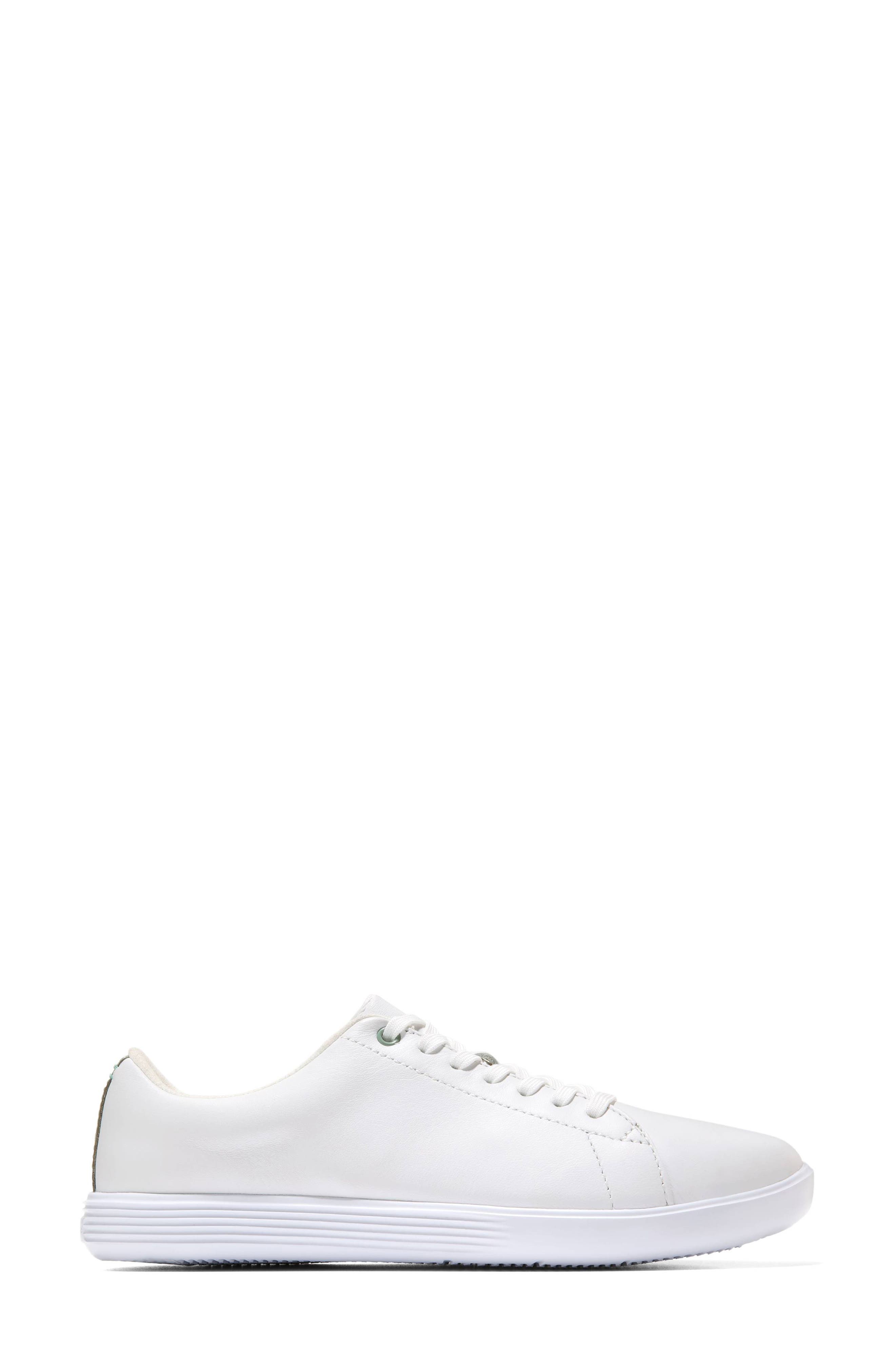 Cole Haan Grand Crosscourt Tennis Shoe, Alternate, color, White Leather / Lily Pad Croc