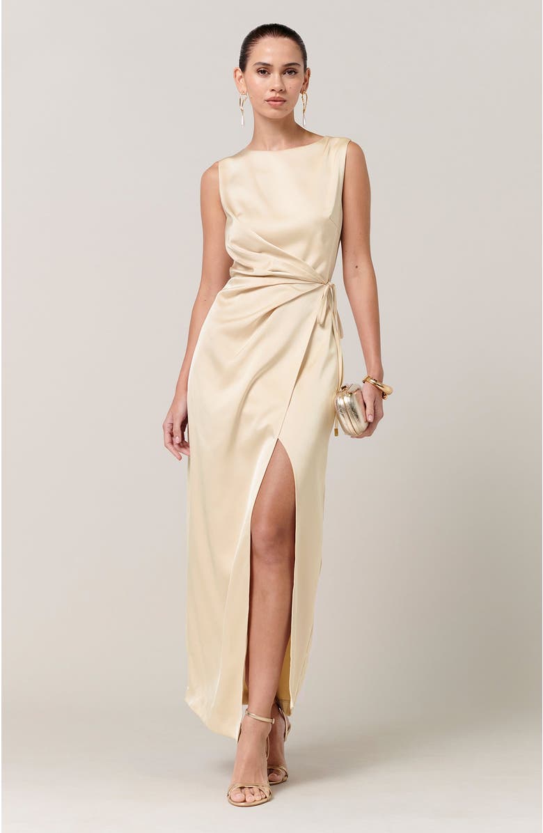 SAVEL Shona Midi Dress, Alternate, color, Oyster