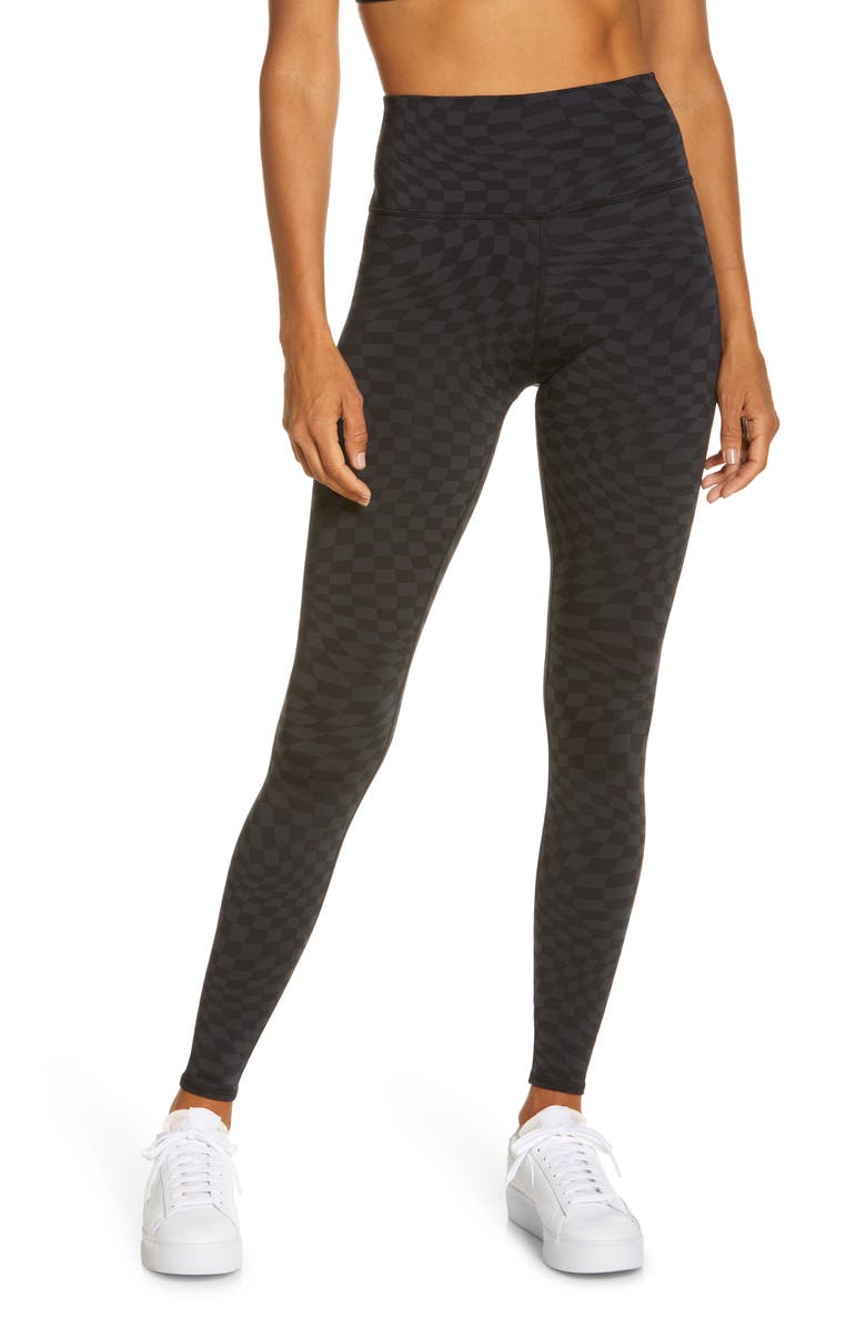 Alo Jacquard Check High Waist Leggings, Main, color, 