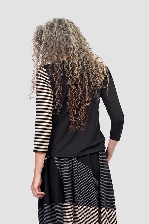 ALEMBIKA ALEMBIKA STRIPED VISCOSE JERSEY CARDIGAN