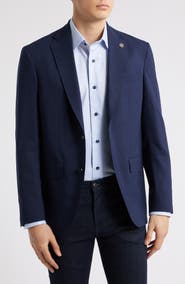 Ted Baker London Karl Trim Fit Stretch Solid Wool Blazer