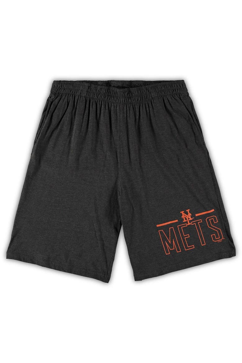 Men's Concepts Sport Royal/Heathered Charcoal New York Mets Big & Tall T-Shirt & Shorts Sleep Set, Alternate, color, Royal