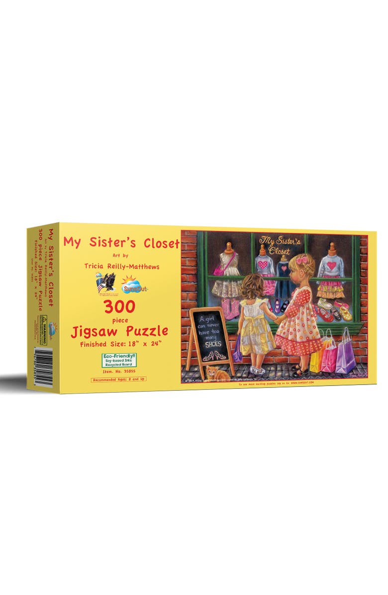Sunsout My Sister's Closet 300 piece Jigsaw Puzzle for Adults, Main, color, Multicolor
