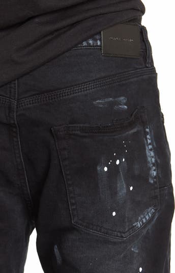 PURPLE BRAND Paint Splatter Ripped Knee Skinny Jeans | Nordstrom PURPLE BRAND Paint Splatter Ripped Knee Skinny Jeans | Nordstrom