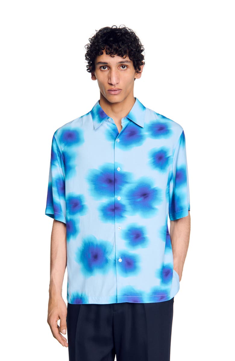 SANDRO Floral motif shirt, Alternate, color,
