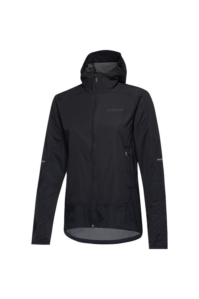 Fernflow Hooded Windbreaker - Women's, Alternate, color, Black