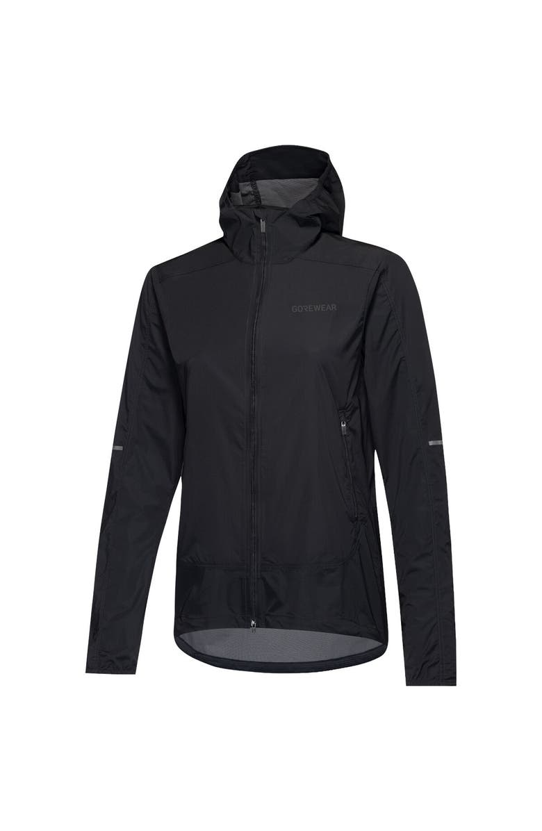 GOREWEAR Fernflow Hooded Windbreaker - Women's, Alternate, color, Black