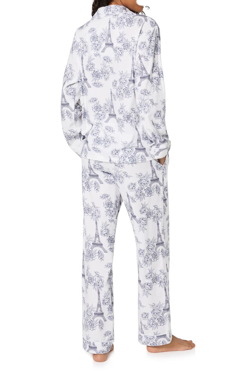 BedHead Pajamas Print Stretch Organic Cotton Pajamas, Alternate, color, La Belle Eiffel