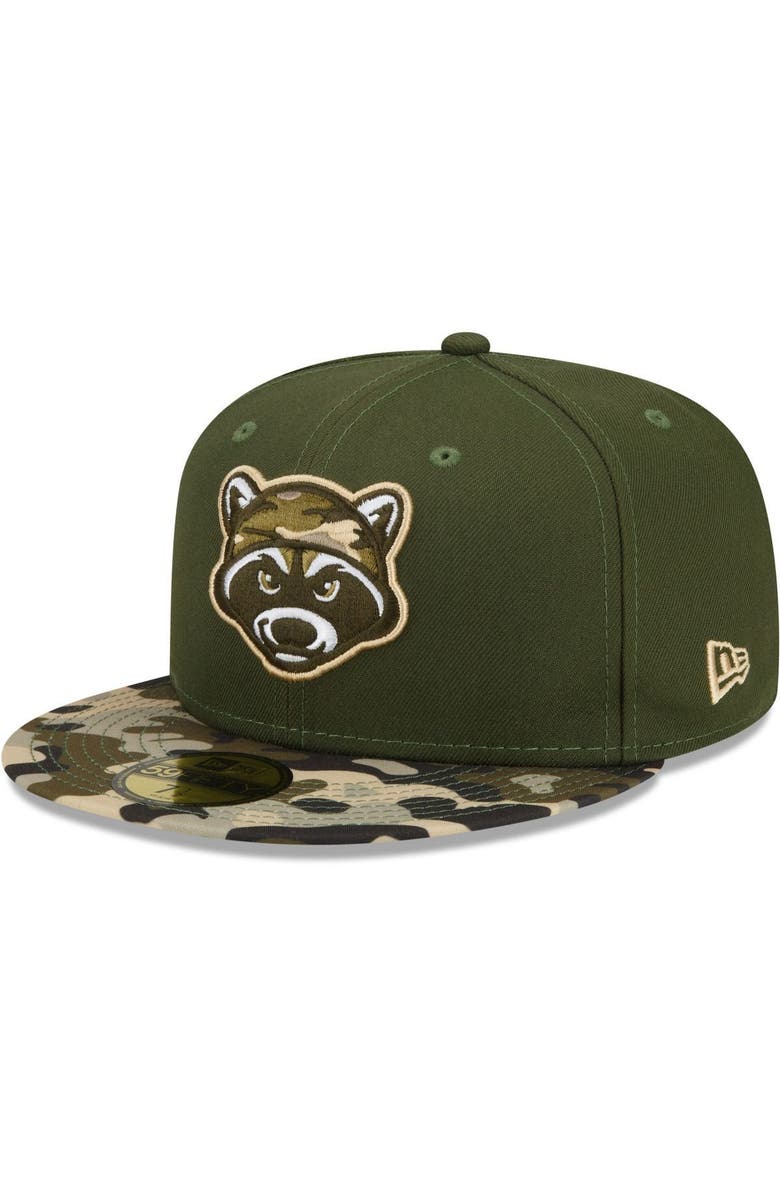 New Era Men's New Era Olive Hudson Valley Renegades Theme Night 59FIFTY Fitted Hat, Main, color, 