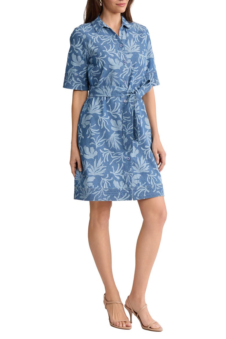 Denim Shirtdress, Alternate, color, LIBRA WASH