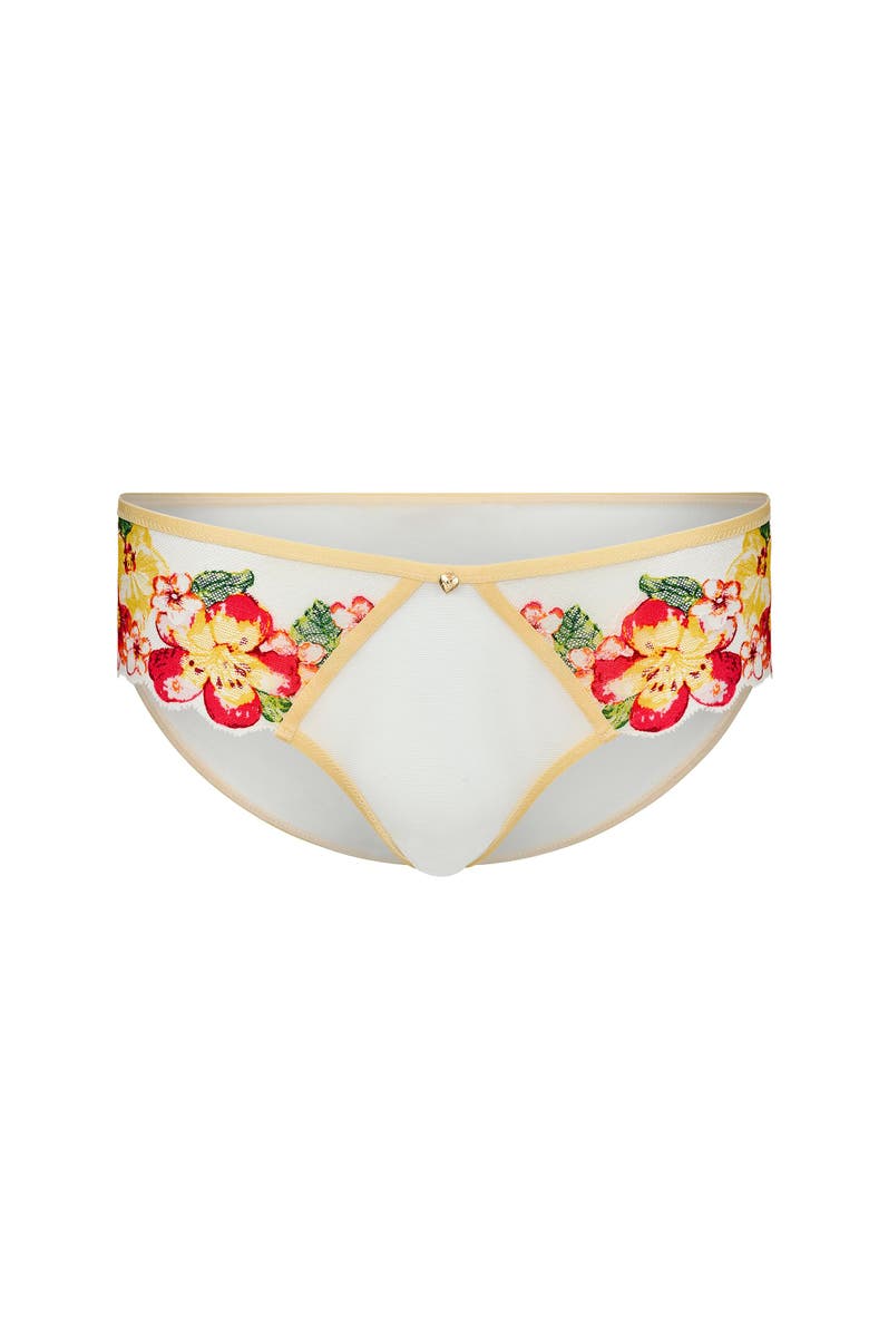 Adore Me Liesel Hipster Panties, Alternate, color, Floral White