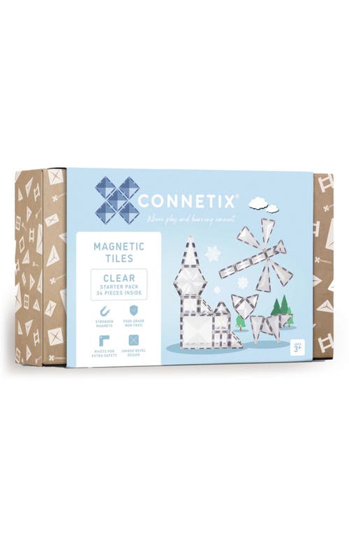 CONNETIX Kids' Clear Magnetic Tiles 34-Piece Starter Pack  product