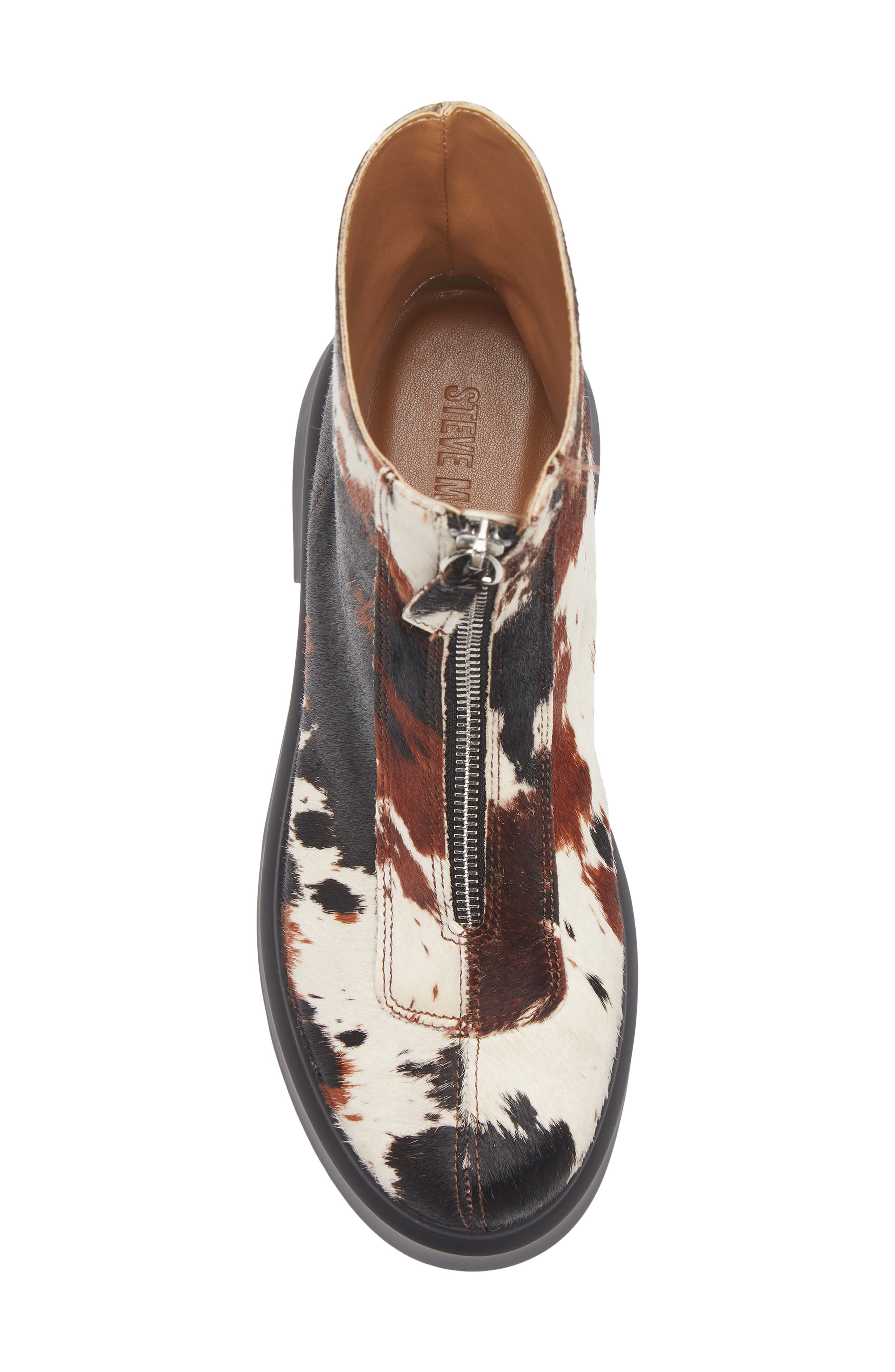Steve Madden Jones Bootie, Alternate, color, Cow Print Calf Hair