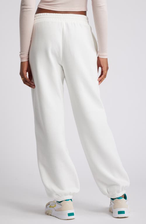 Bp. Oversize Fleece Joggers In White