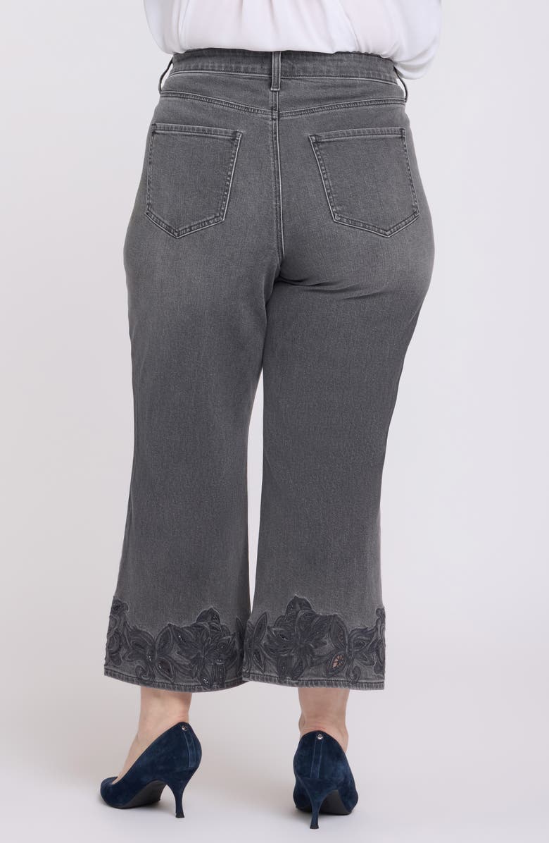 NYDJ Teresa Embroidered High Waist Ankle Jeans, Alternate, color, 